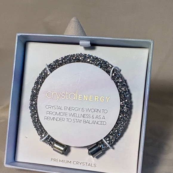 Crystal Energy Jewelry - Silver Bracelet with premium crystals to promote wellness and balance.